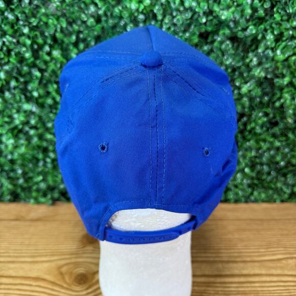 Vintage Mustang Made In Korea Adult Snapback Hat Blue Headwear Cap Rope - Picture 4 of 7